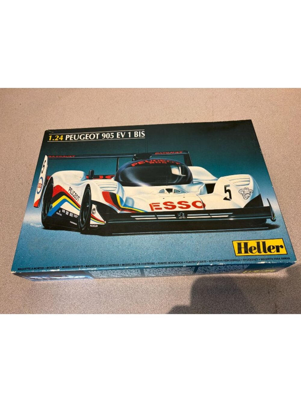 Heller Plastic Model kit PEUGEOT 905 EV 1 BIS 80718 1/24